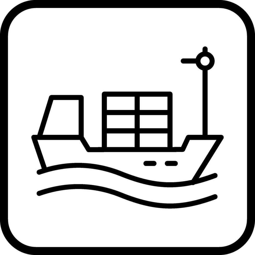 Cargo Ship I Vector Icon