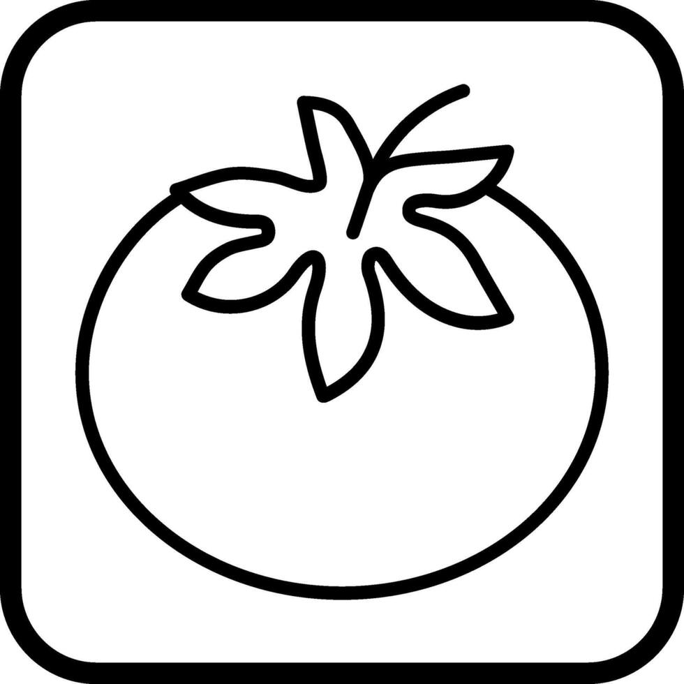 icono de vector de tomate