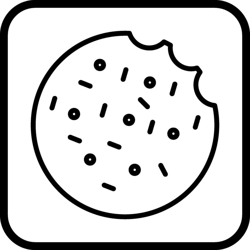 icono de vector de galleta