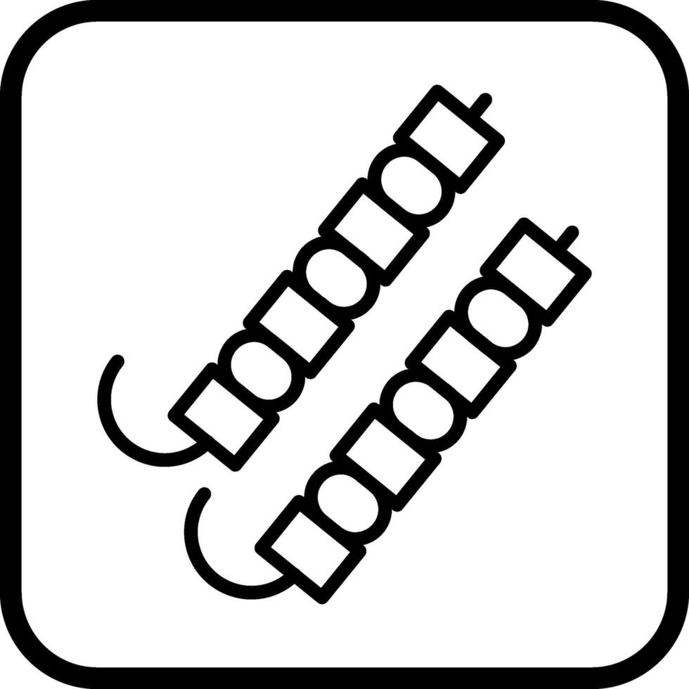 Skewer Vector Icon