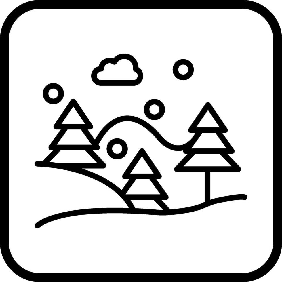 Snow Fall Vector Icon