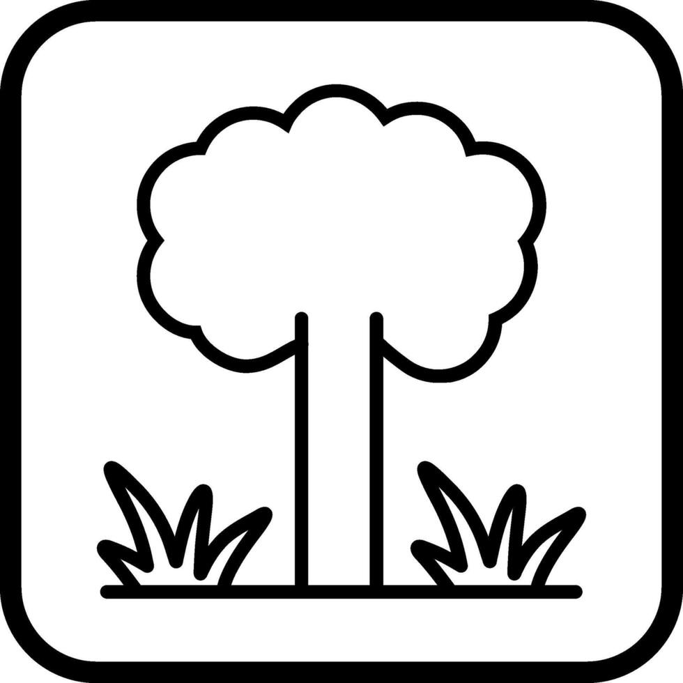 icono de vector de árbol