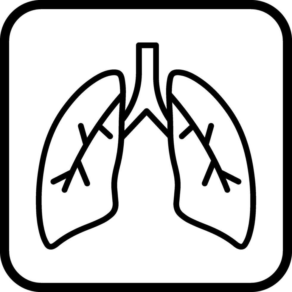 Lungs Vector Icon