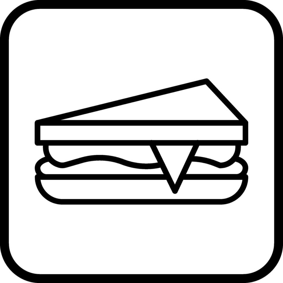 icono de vector de sándwich