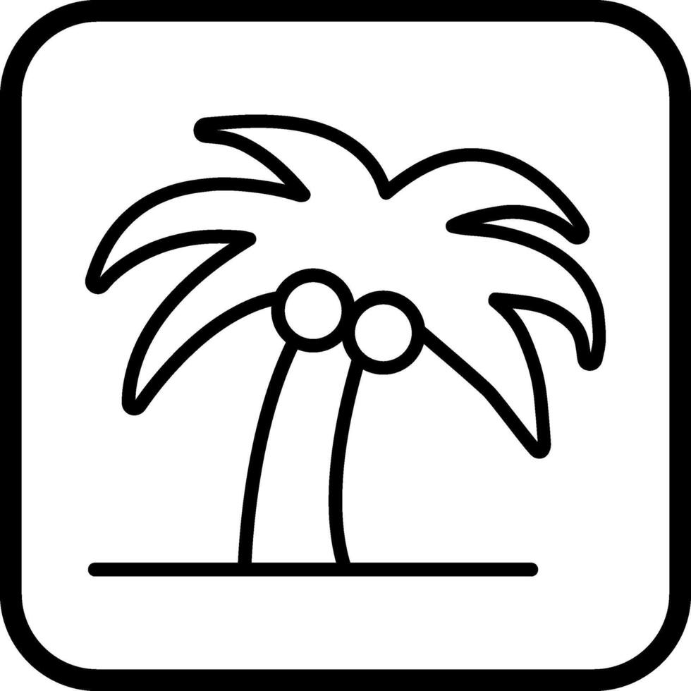 Coconut Tree Vector Icon