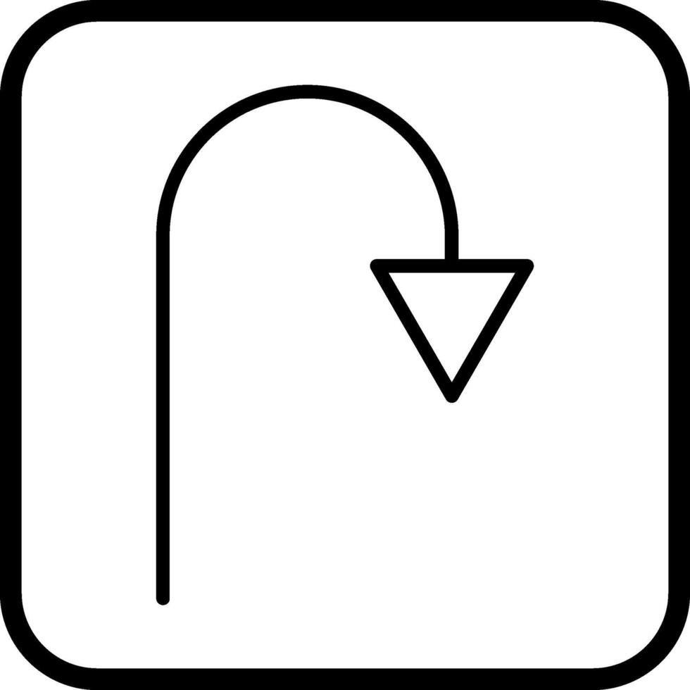 Arrow Pointing Down Vector Icon