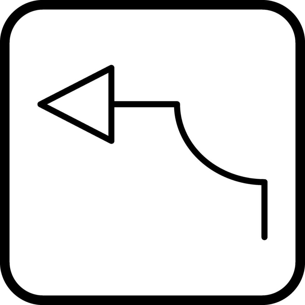 Arrow Pointing Left Vector Icon