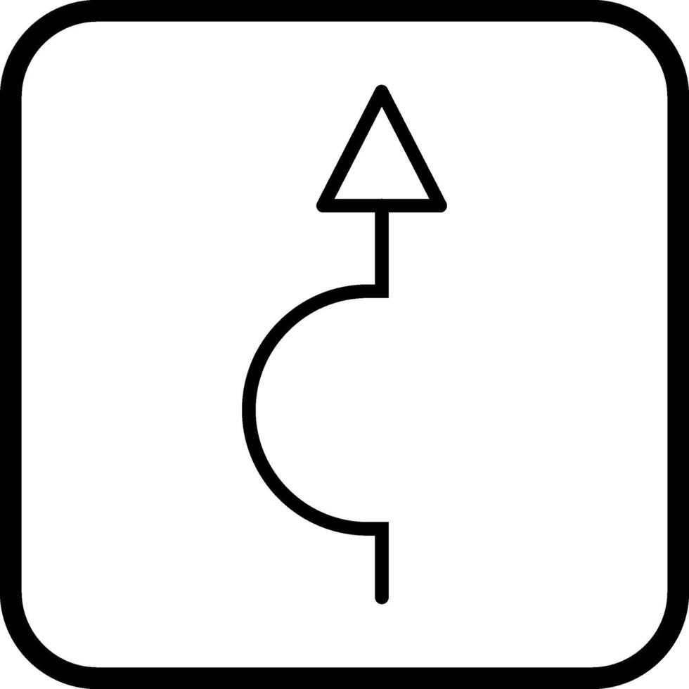 flecha apuntando hacia arriba icono de vector