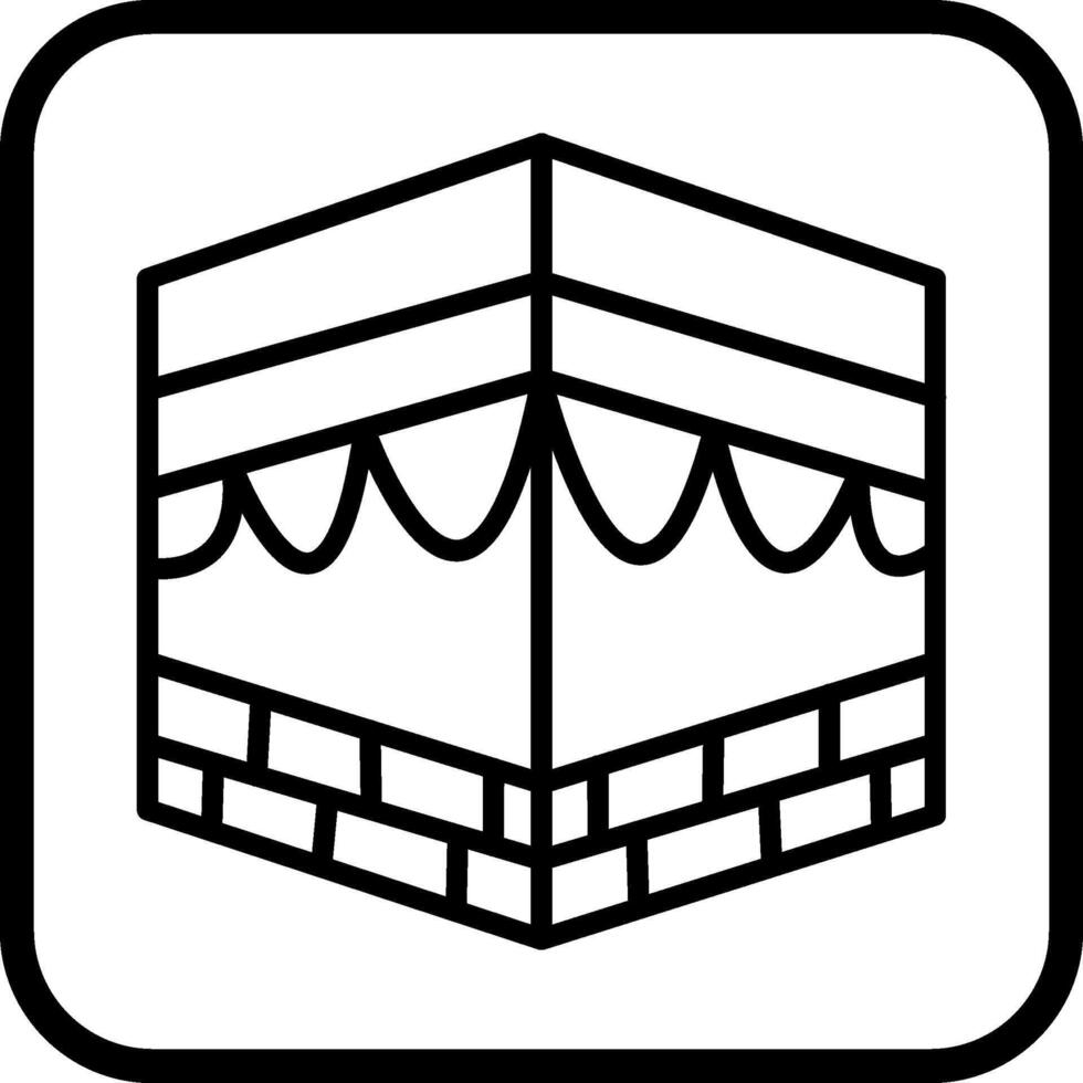 icono de vector de khana kaba