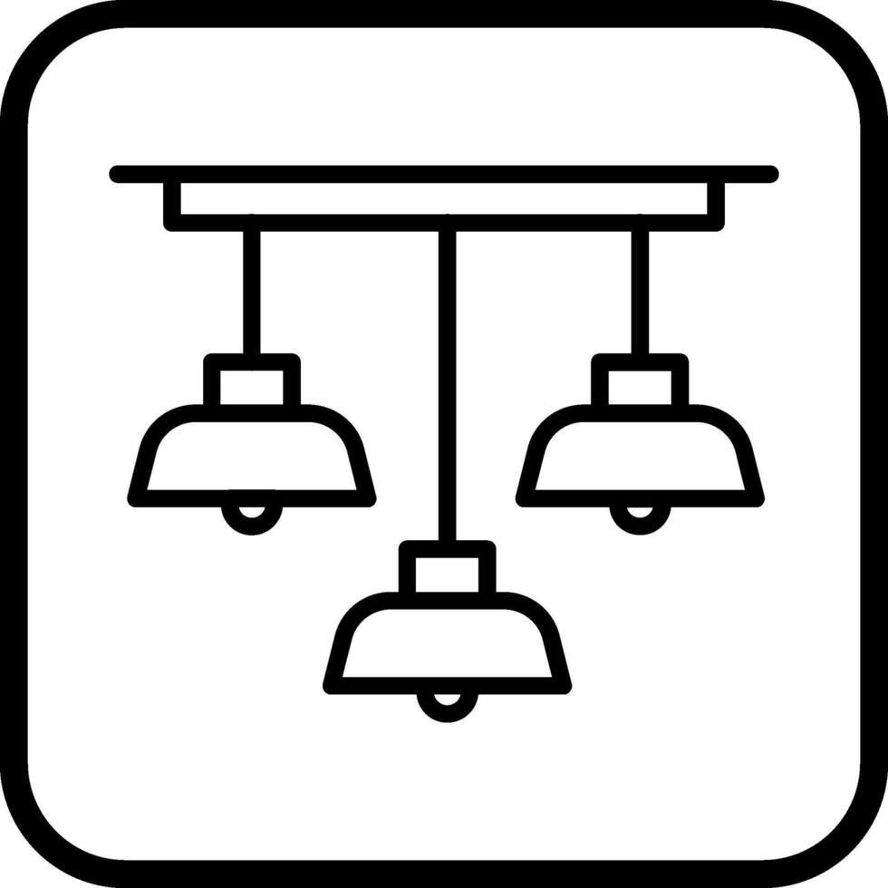 Overhead Light Vector Icon