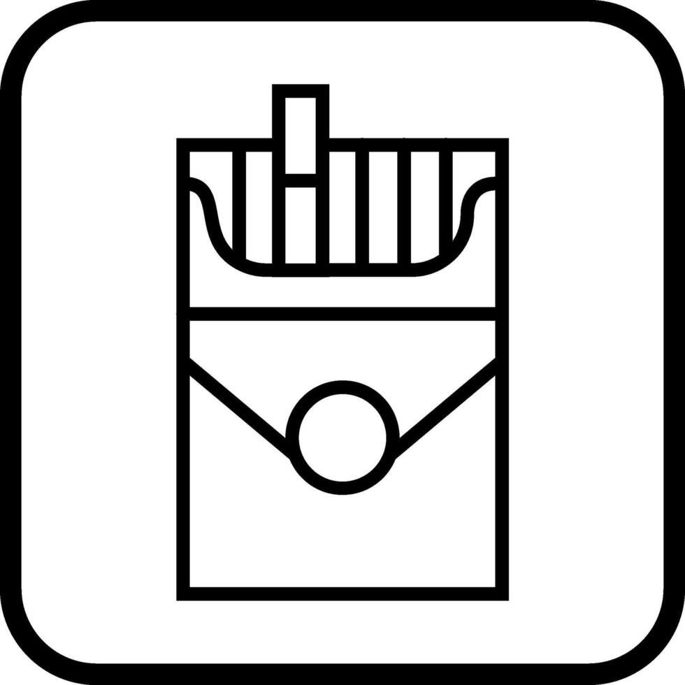 Cigarette Pack Vector Icon