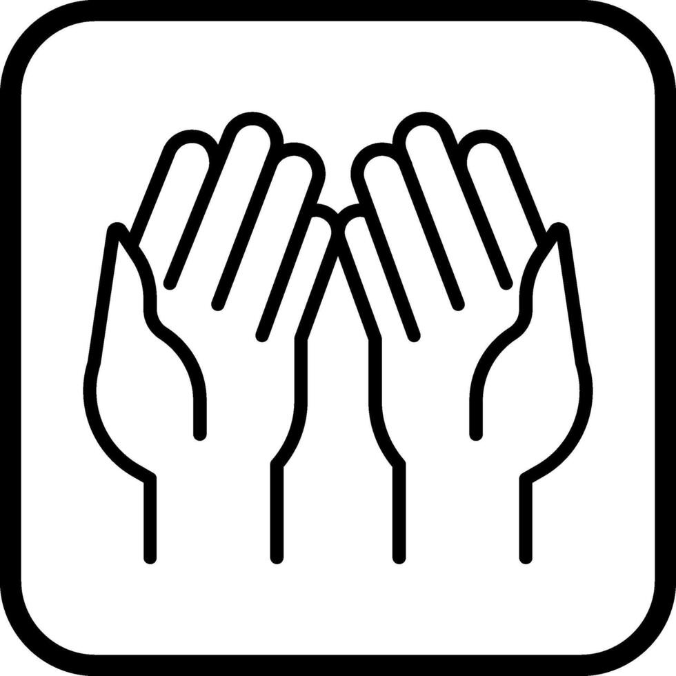 Praying Hands Vector Icon