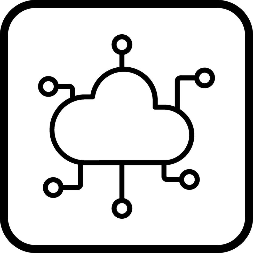 Cloud Computing Vector Icon