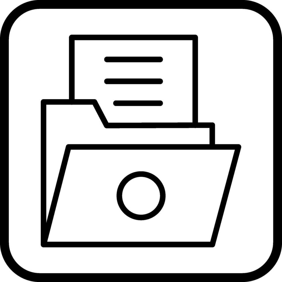 List Folder Vector Icon