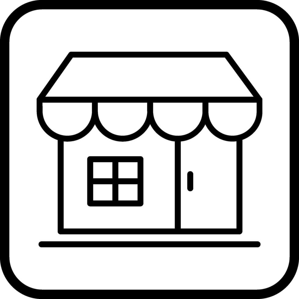 icono de vector de tienda