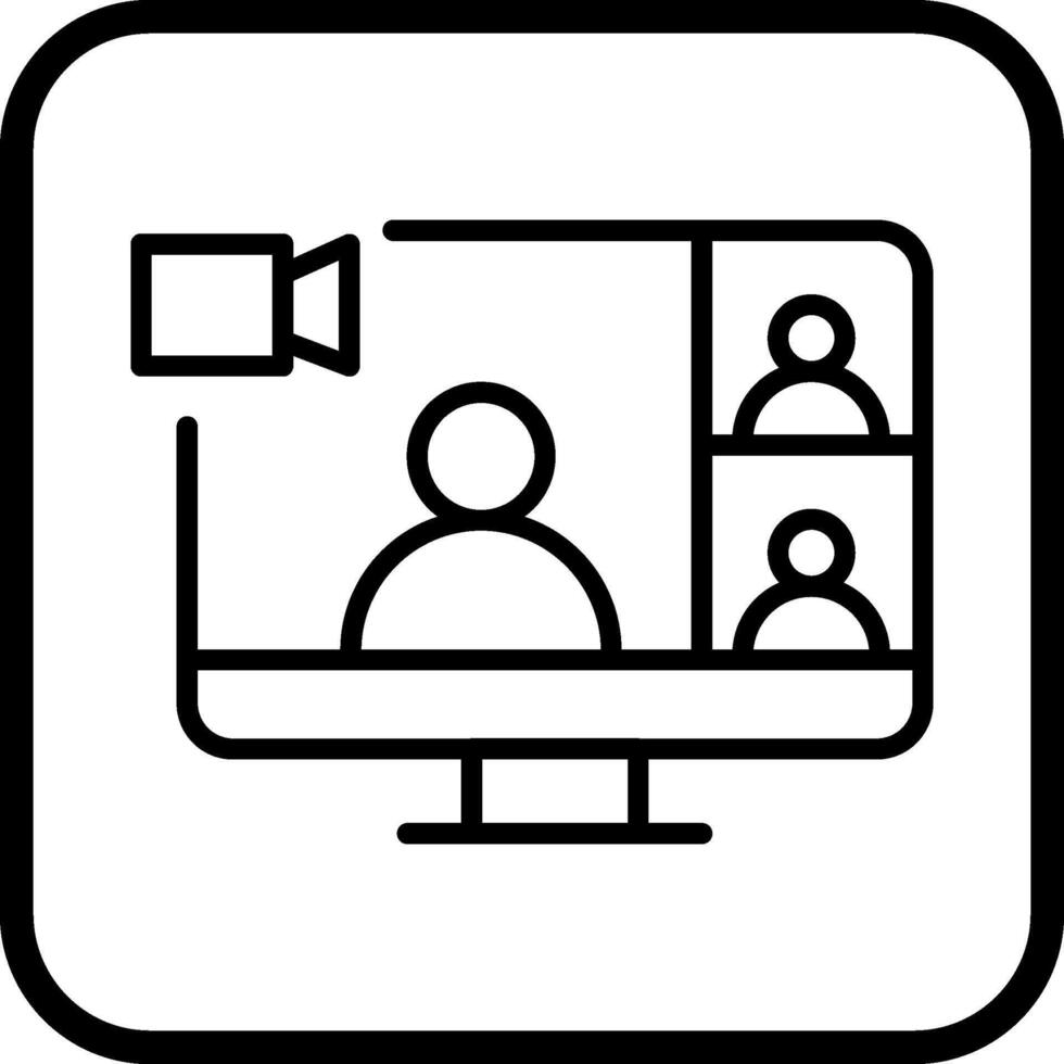 Video Conference Vector Icon