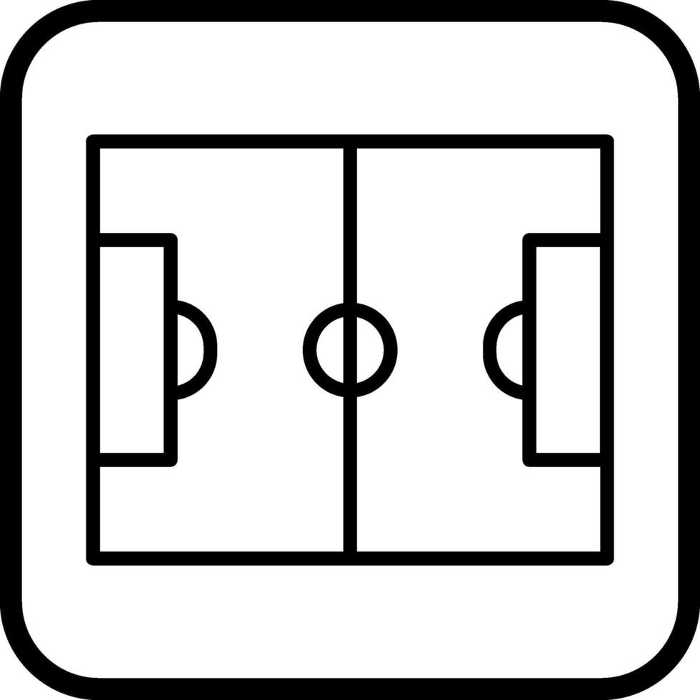 icono de vector de campo de fútbol