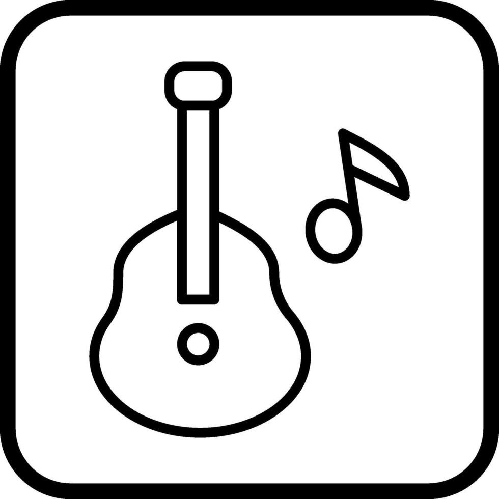 icono de vector de guitarra