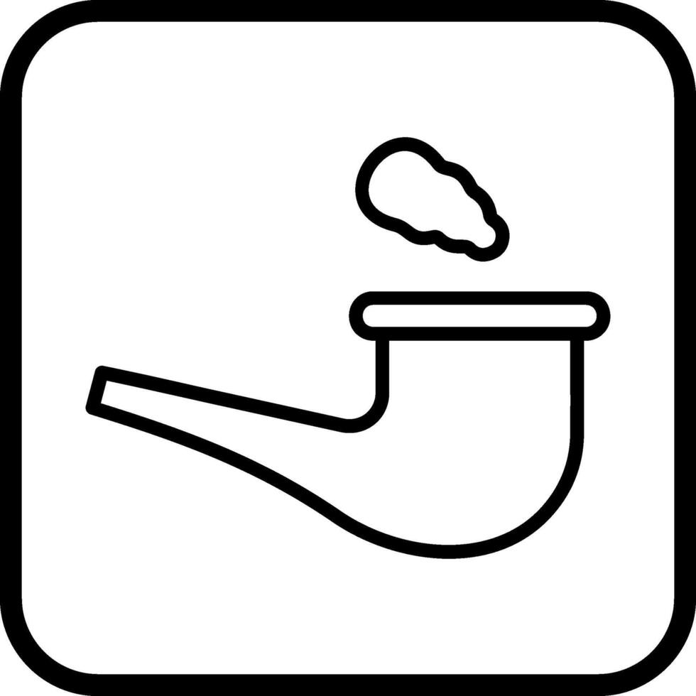 Smoke Pipe Vector Icon