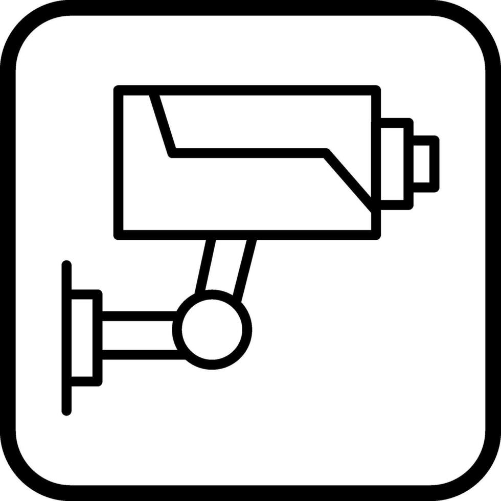 icono de vector de cámara de seguridad