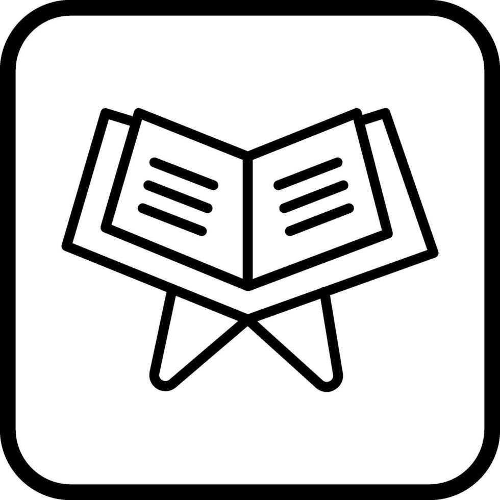 Reading Holy Book Vector Icon