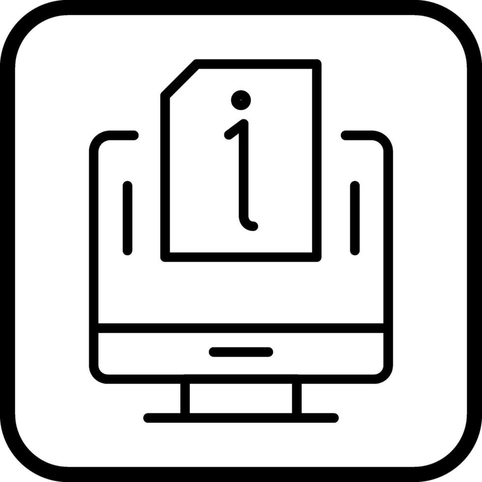 icono de vector de información