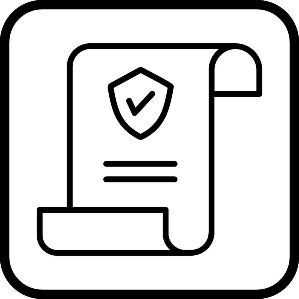 Insurance Policy Vector Icon