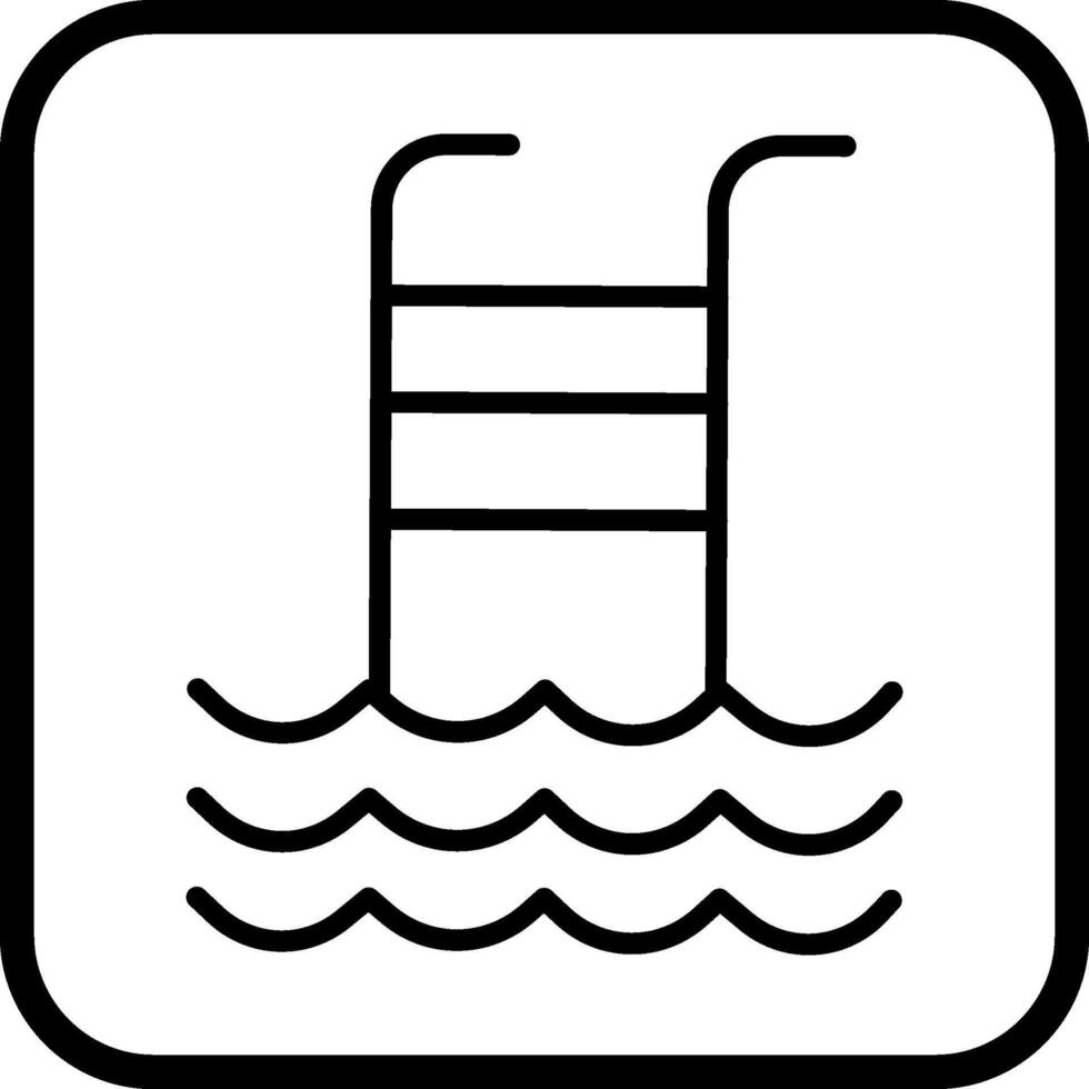 icono de vector de piscina