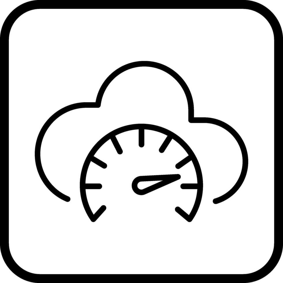 icono de vector de prueba de velocidad