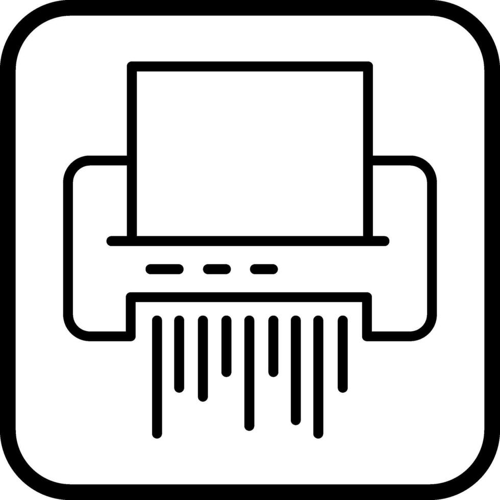 Paper Shredder Vector Icon