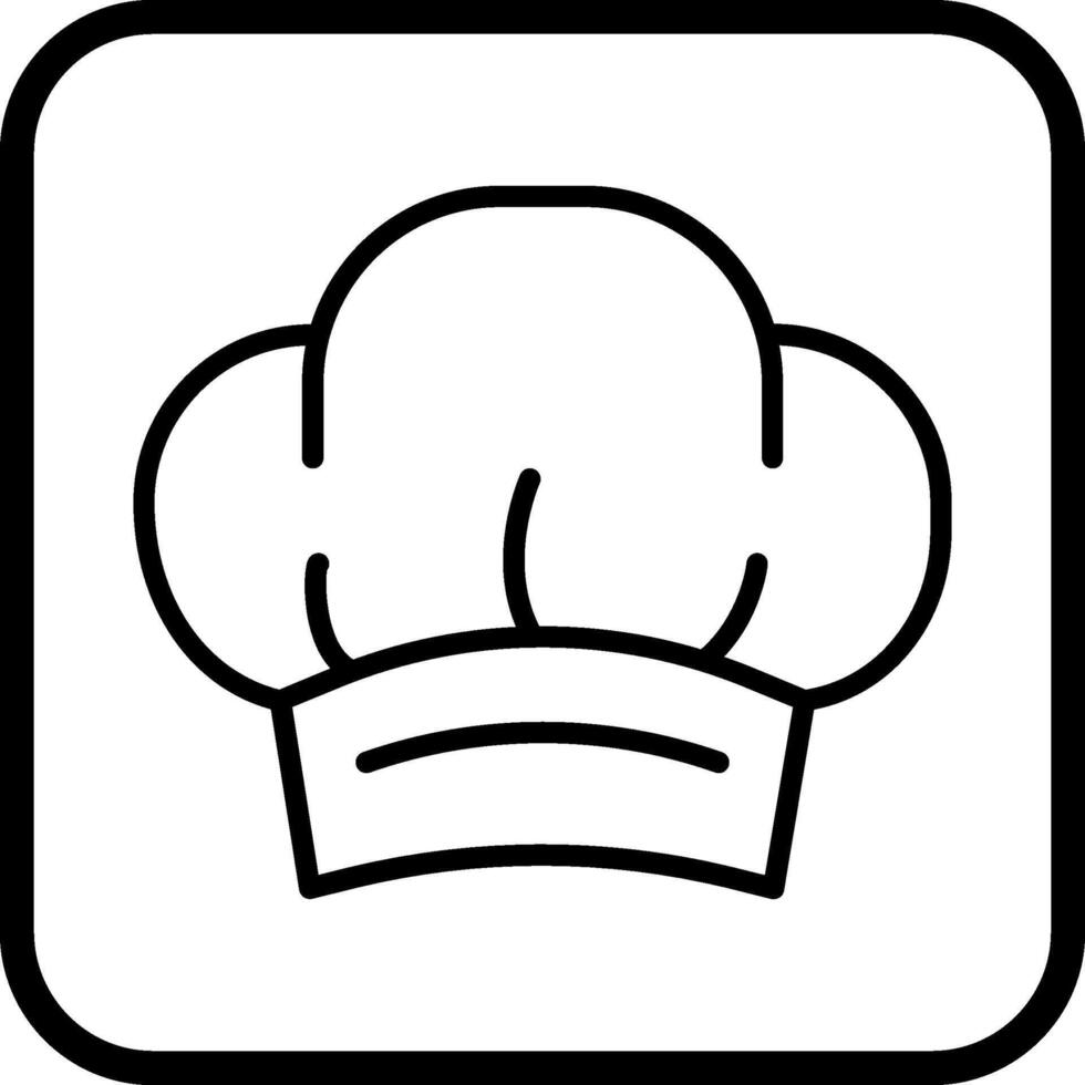 icono de vector de sombrero de chef