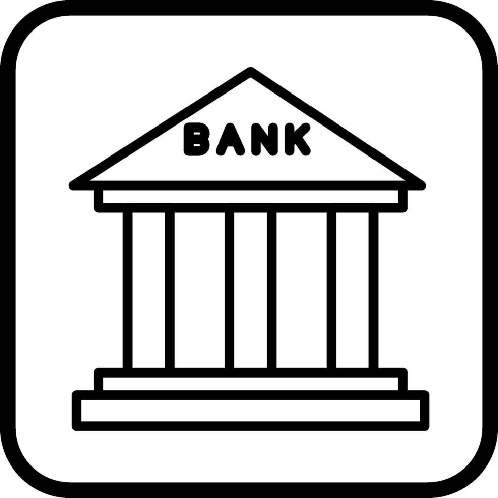 icono de vector de banco