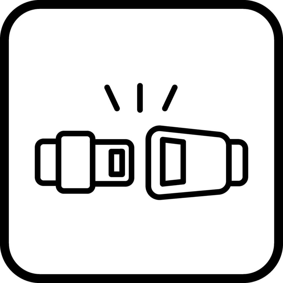 Seat Belt Vector Icon