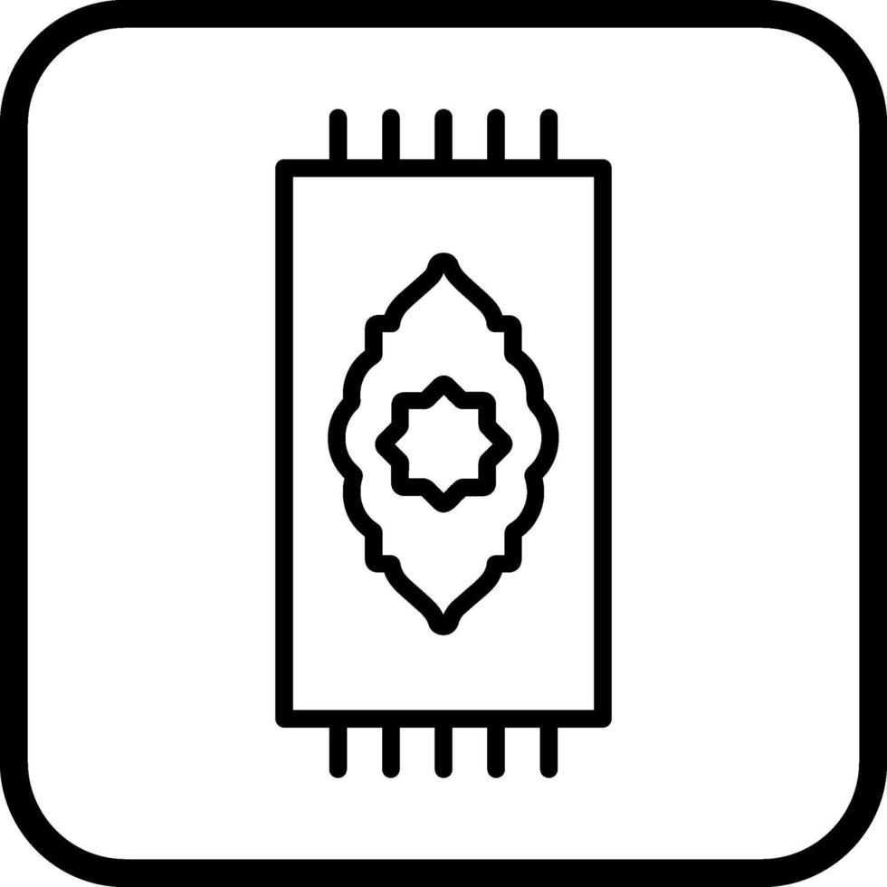 Prayer Rug Vector Icon