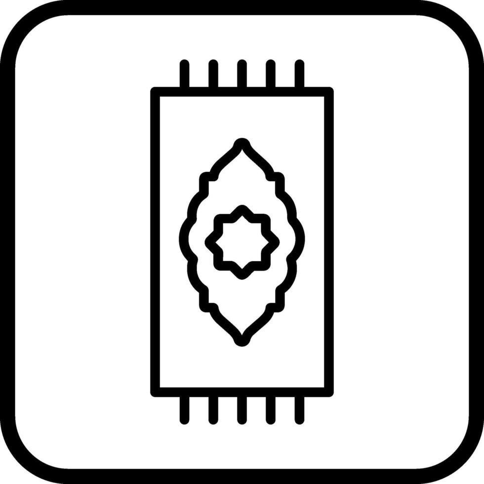 icono de vector de alfombra de oración