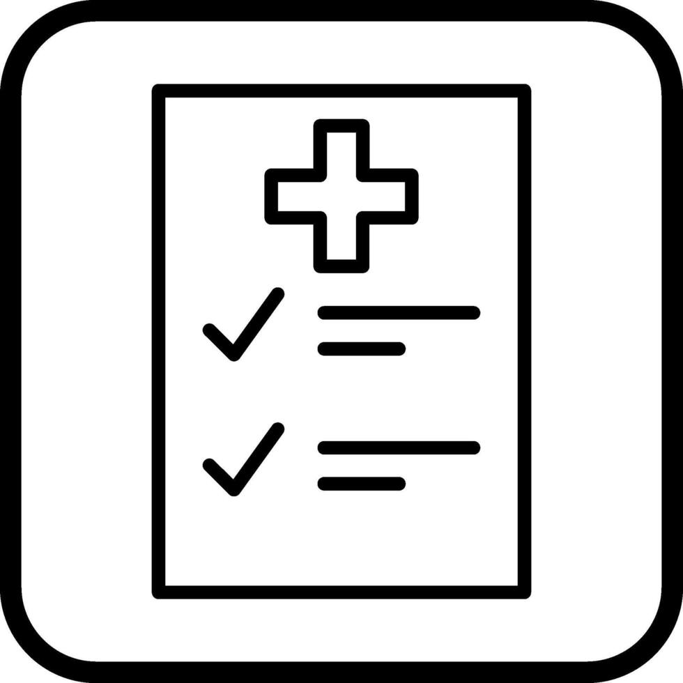 Medical Examination List Vector Icon