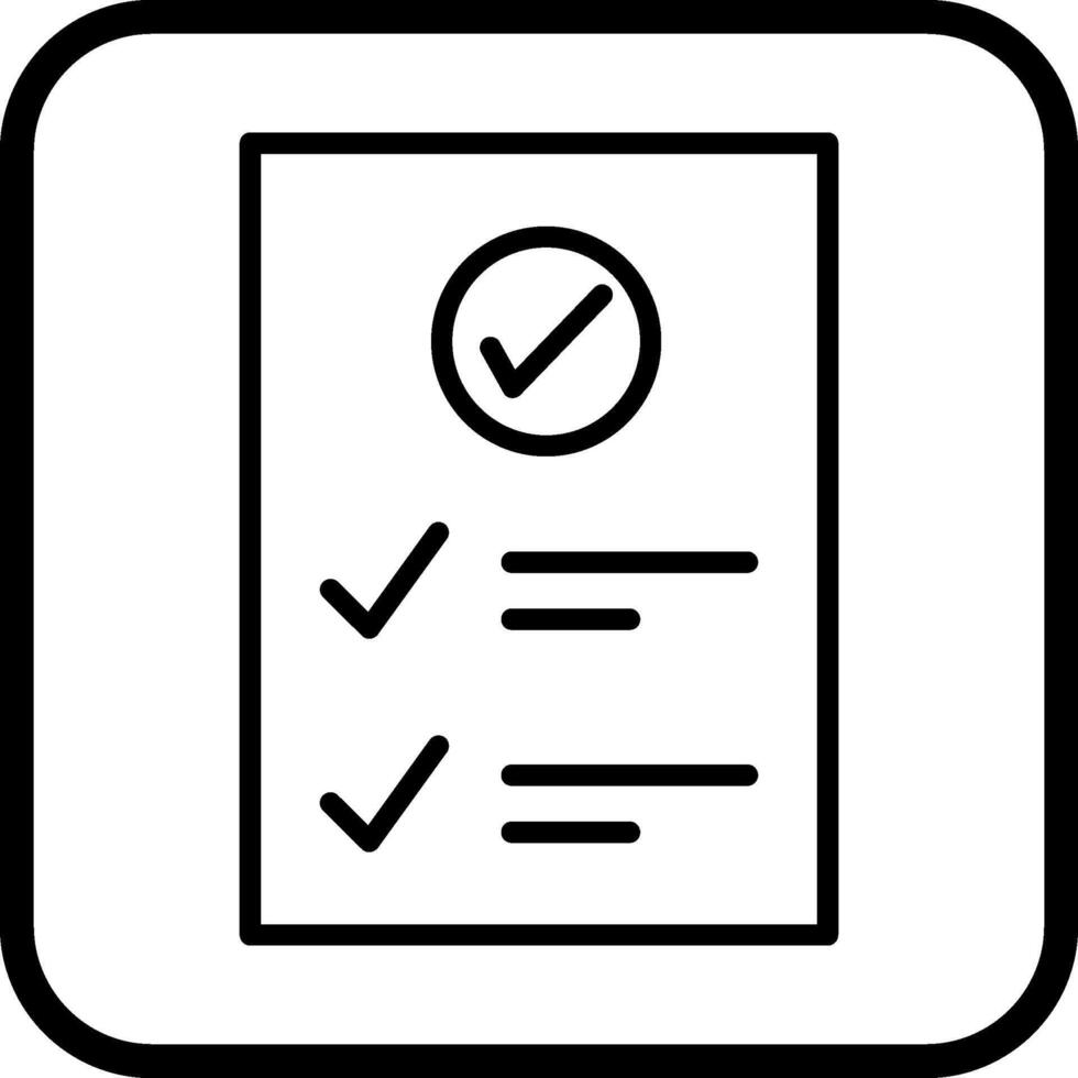 Check Up List Vector Icon