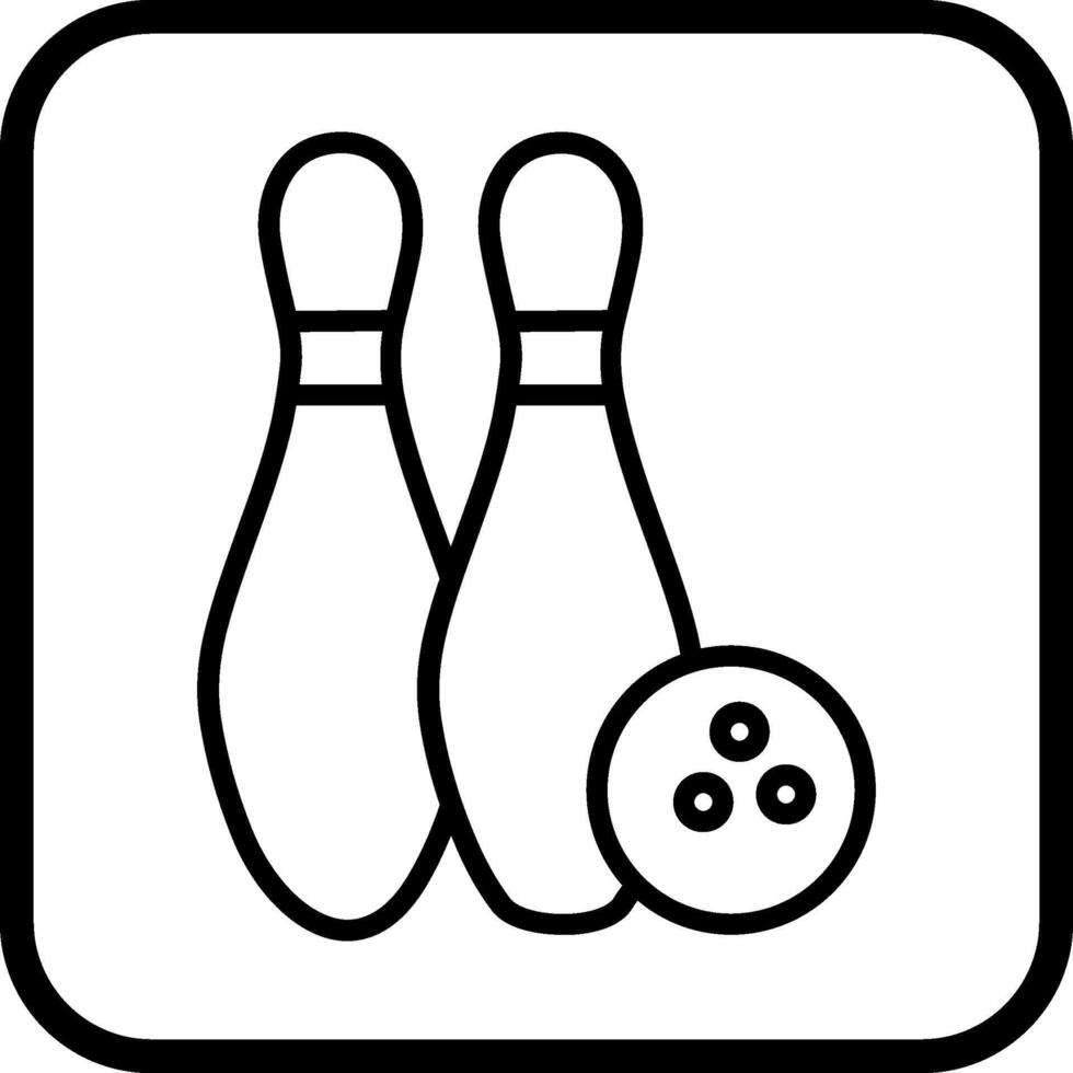 icono de vector de bolos