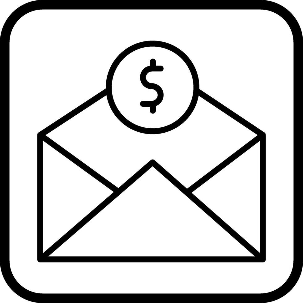 Mail Coin Vector Icon