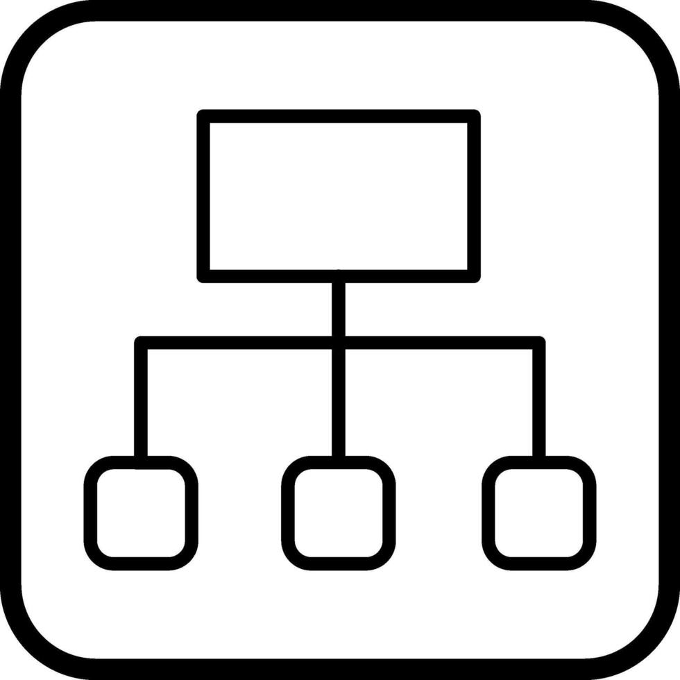 icono de vector de diagrama de flujo