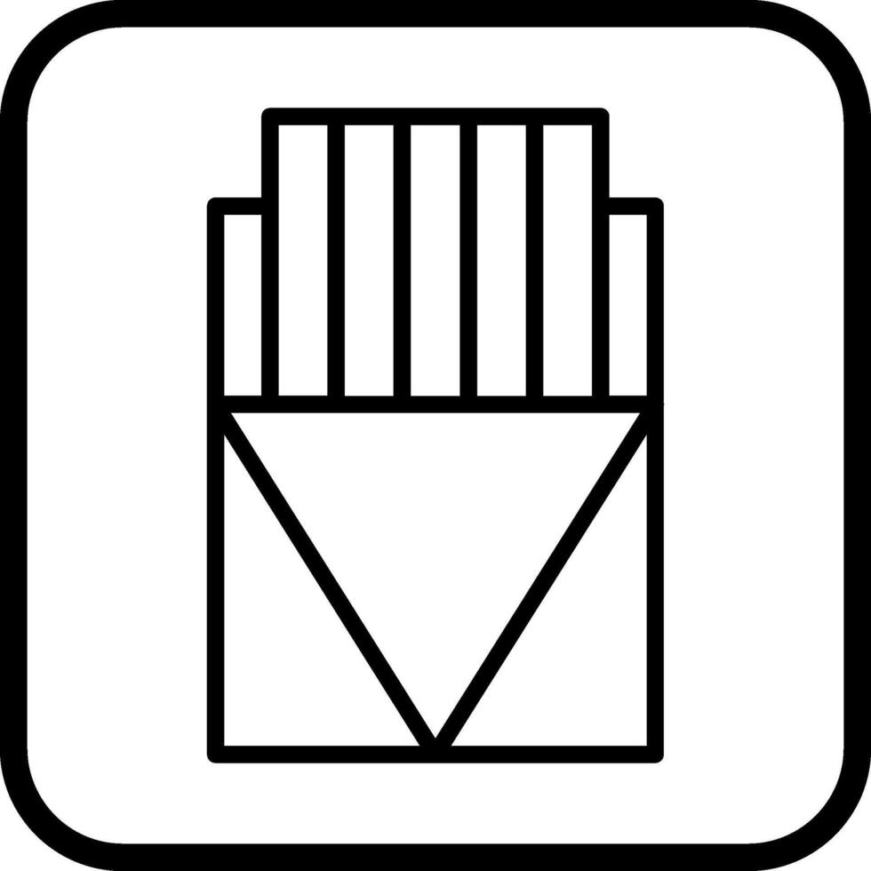 icono de vector de caja de cigarros