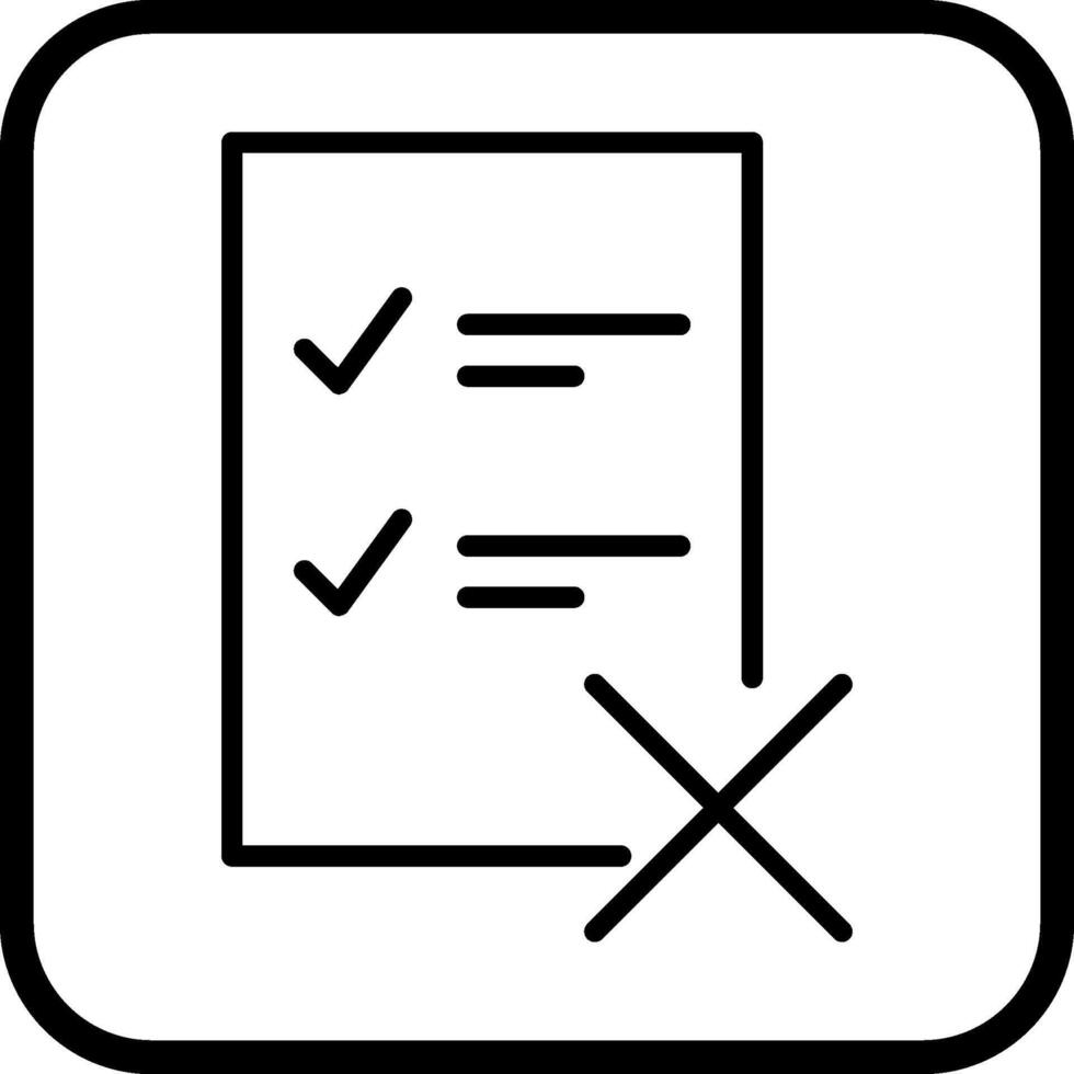 Fake List Vector Icon