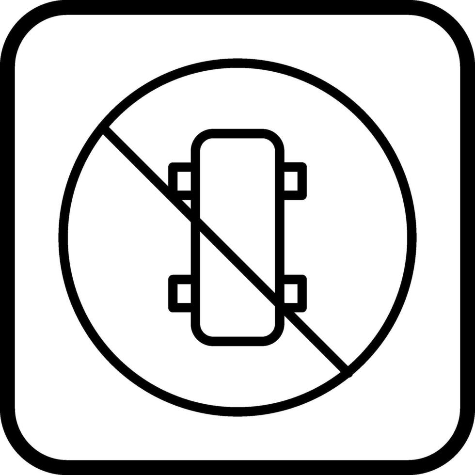 No Skating Vector Icon