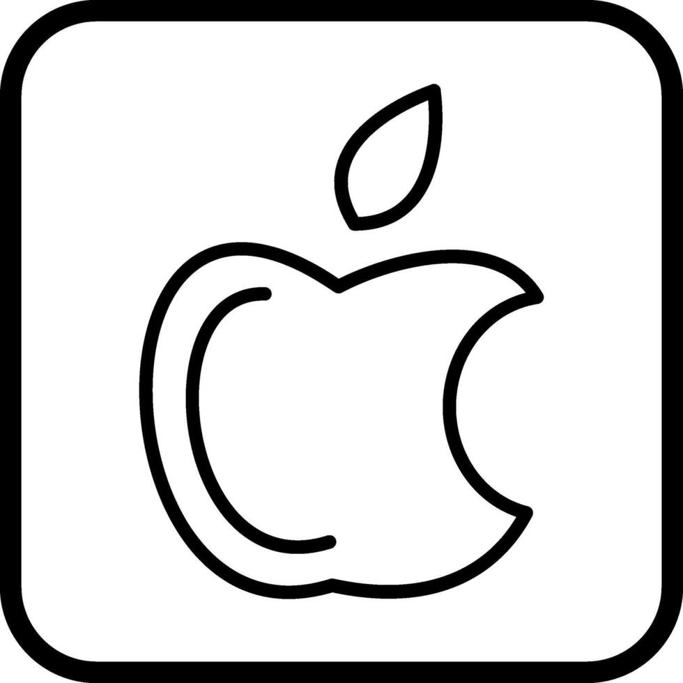 manzana logo vector icono