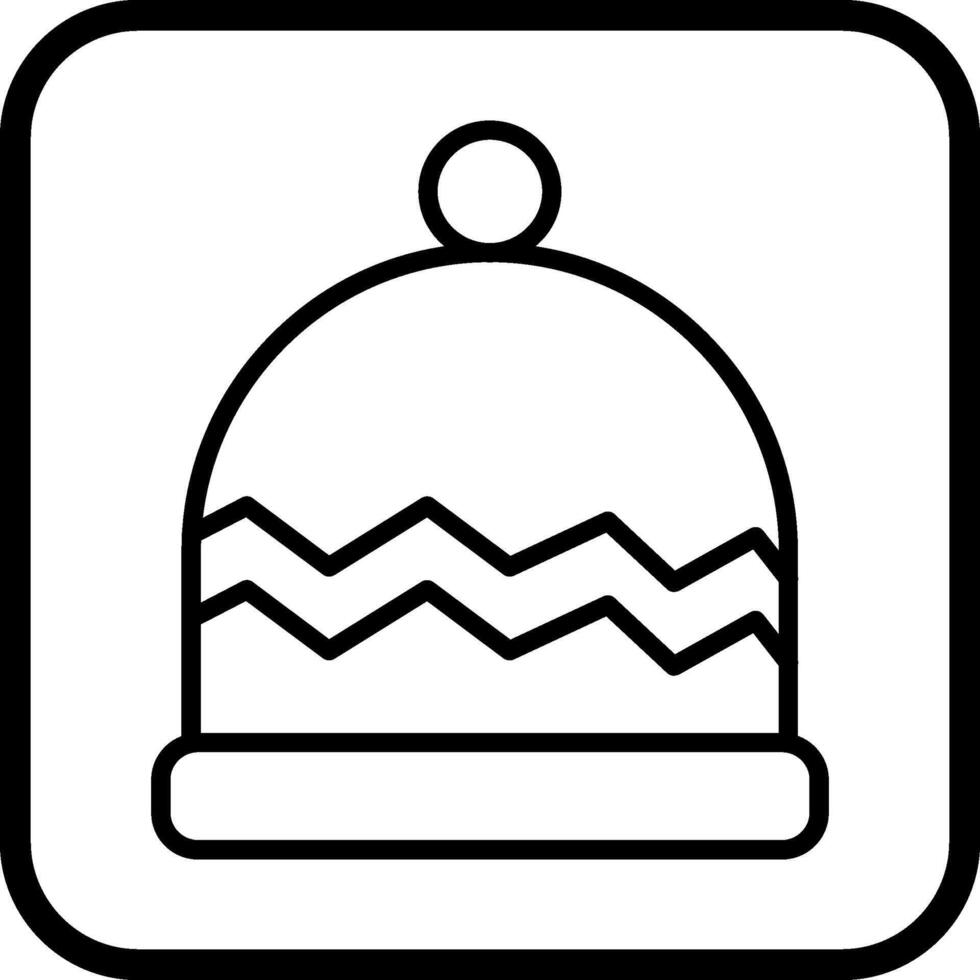 icono de vector de gorra caliente