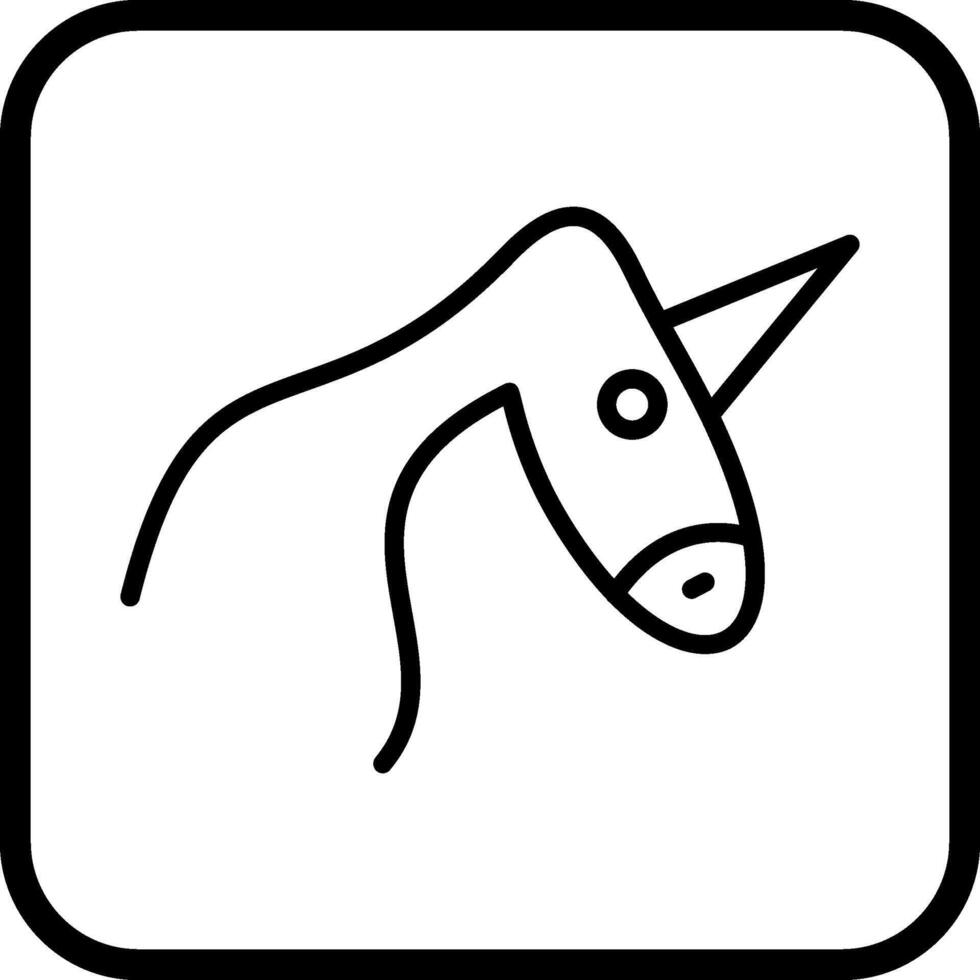 icono de vector de unicornio