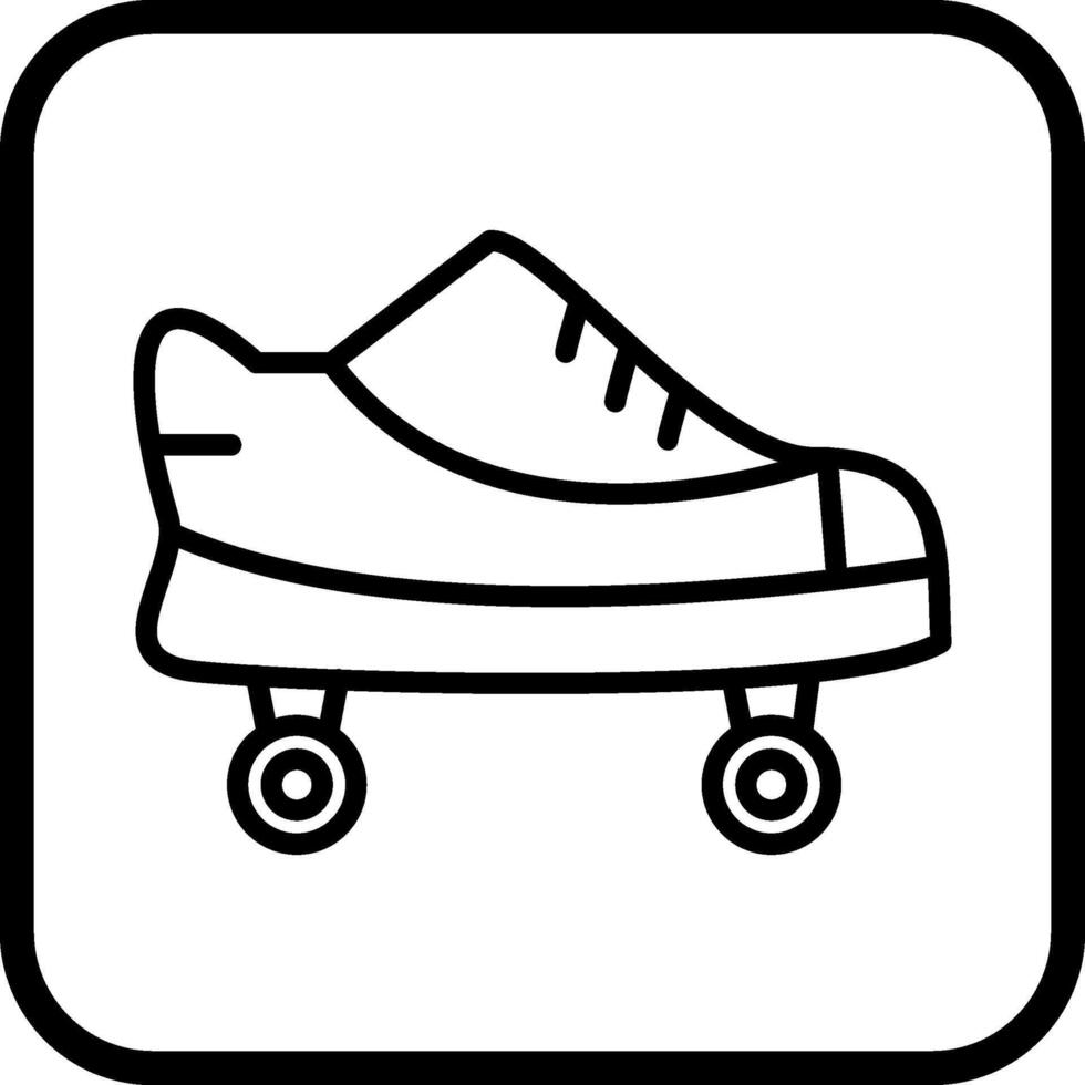 patines, vector, icono vector