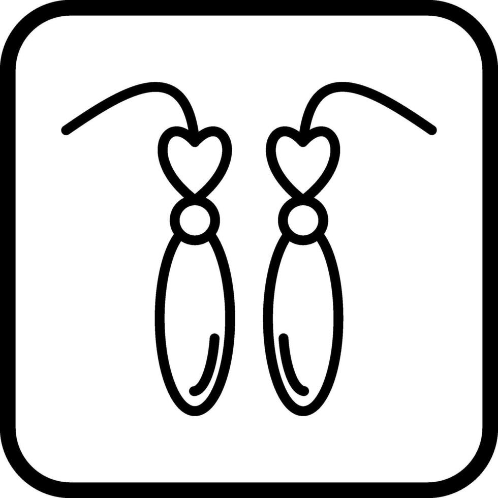 Earrings Vector Icon