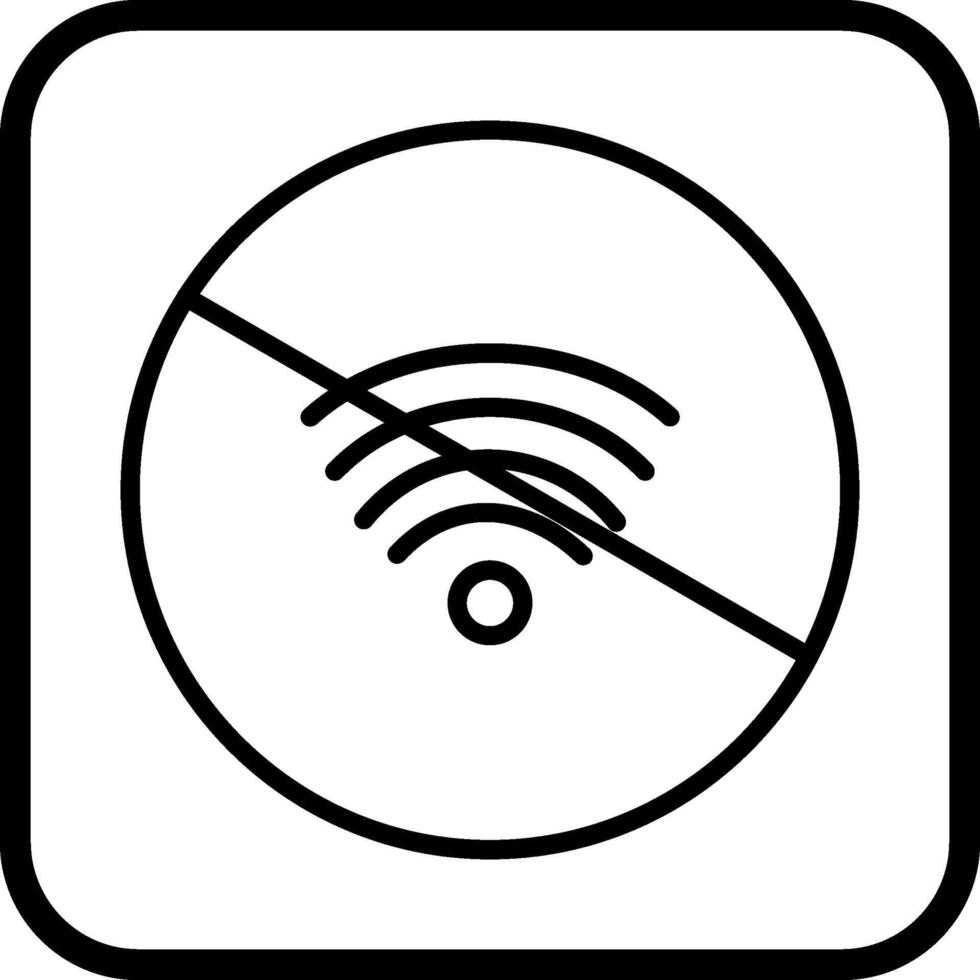 sin icono de vector wifi