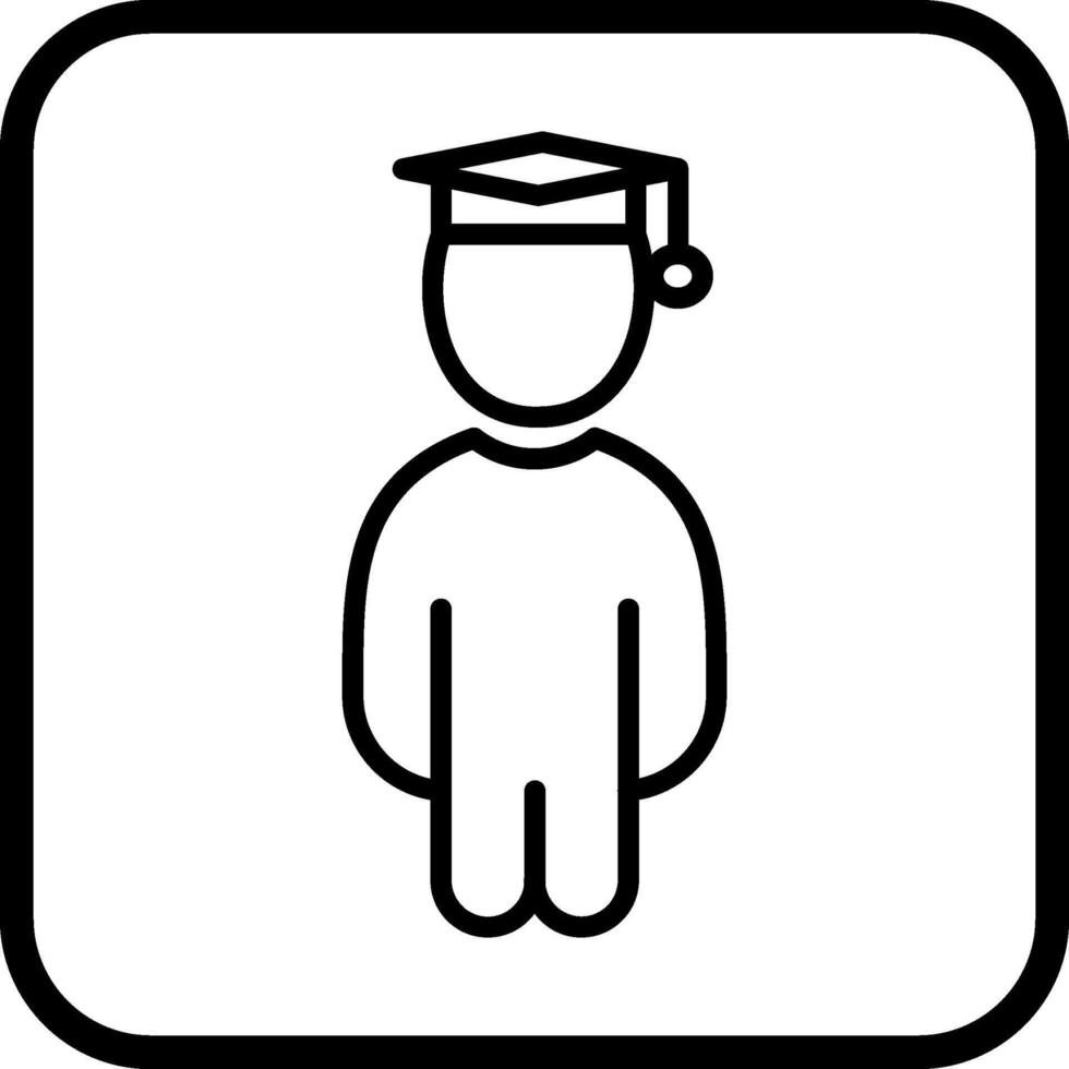 Student Standing Vector Icon